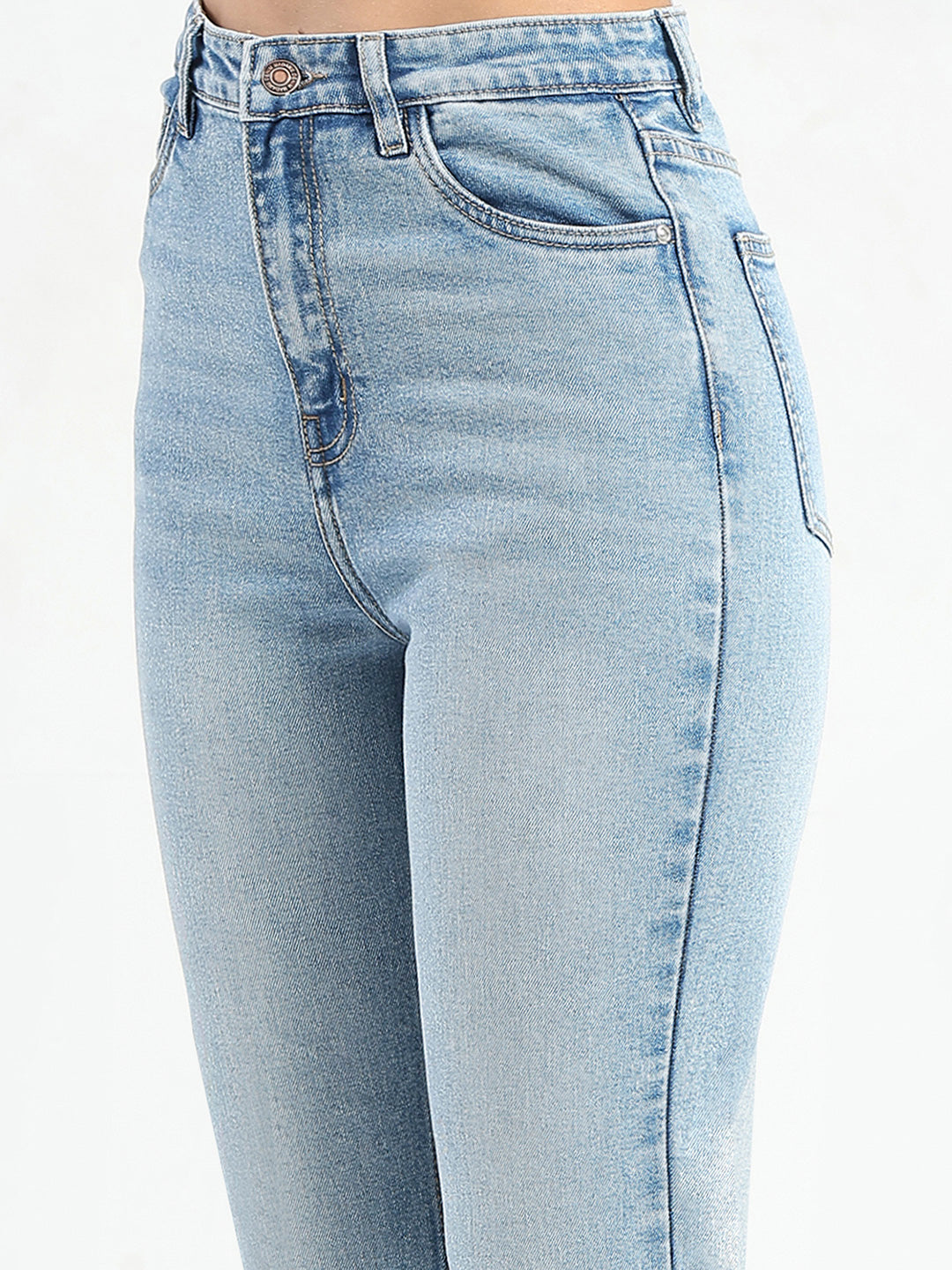 Madame Stone Wash Light Blue Flared Jeans