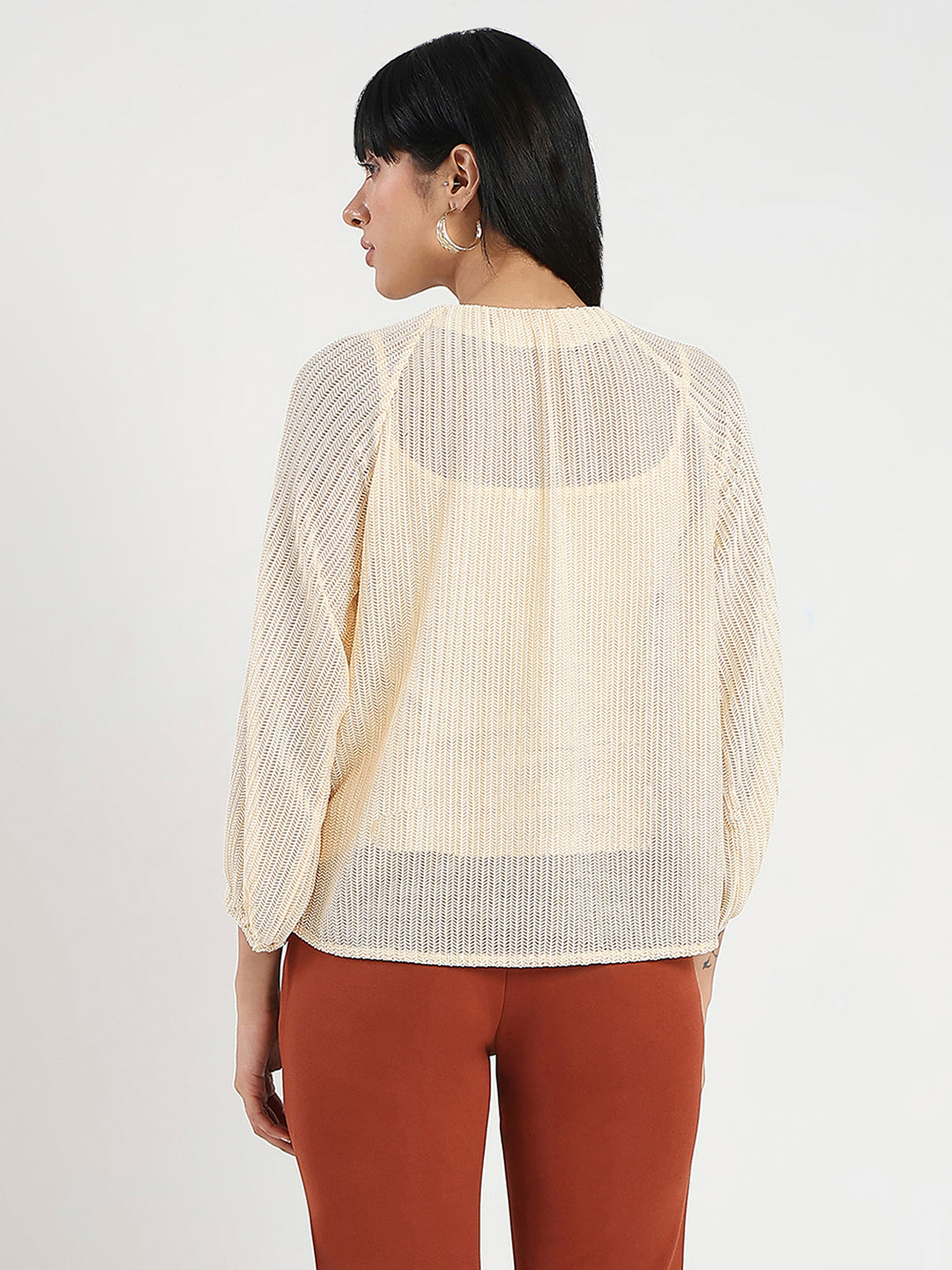 Madame Beige Rayon Blend Top
